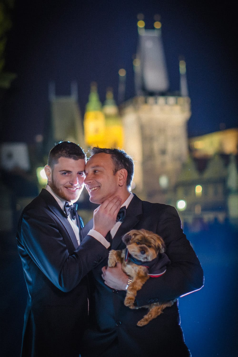 Graham & Wayne post wedding portrait session in Prague by American Photographer Kurt Vinion.