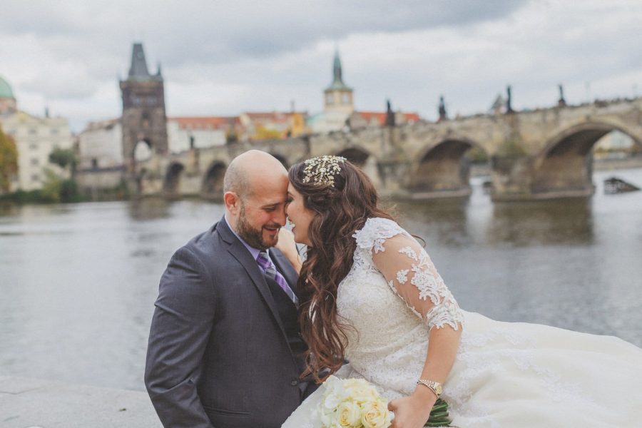 Jihane & Rabih traveled up from Lebanon to have their dream wedding with very close family & friends in attendance at Prague's historic and culturally significant St. Cyril & Methods Church. Wedding day photography by Kurt Vinion