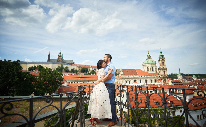 Dety & Paul’s Vrtba Garden Engagement: A Romantic Baroque Escape